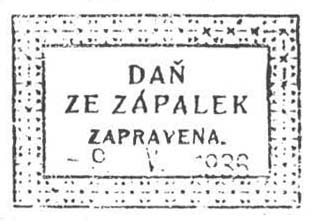 daň ze zápalek zapravena